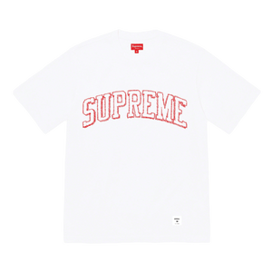 Supreme Sketch Embroidered S/S Top White