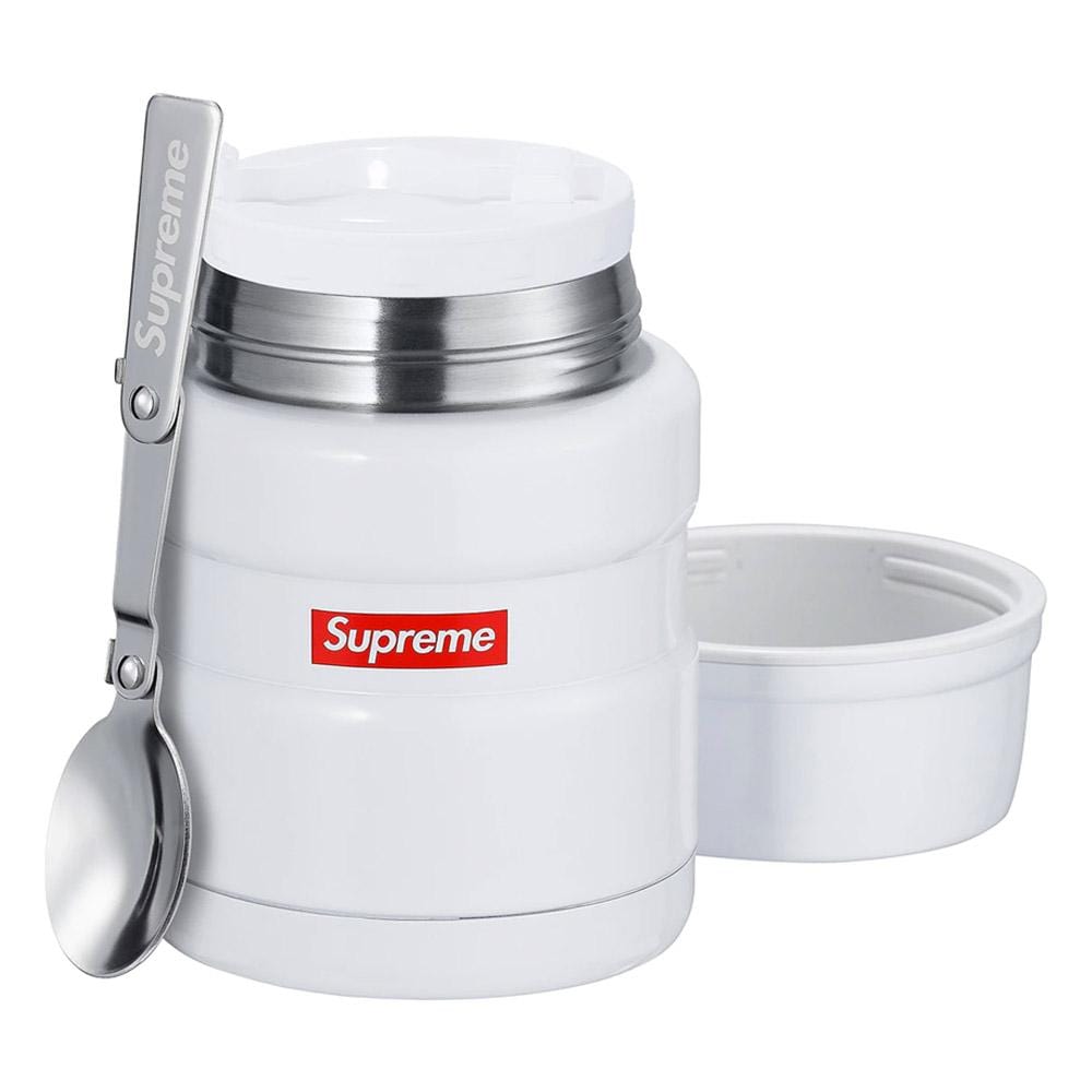 Supreme Thermos Stainless King Food Jar and Spoon White - Kick Game