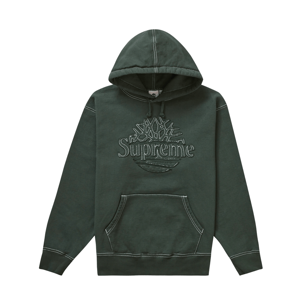 Supreme x Timberland Hooded Sweatshirt 'Dark Green' - Kick Game