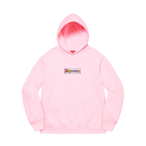 Supreme Bling Box Logo Hooded Sweatshirt 'Light Pink'