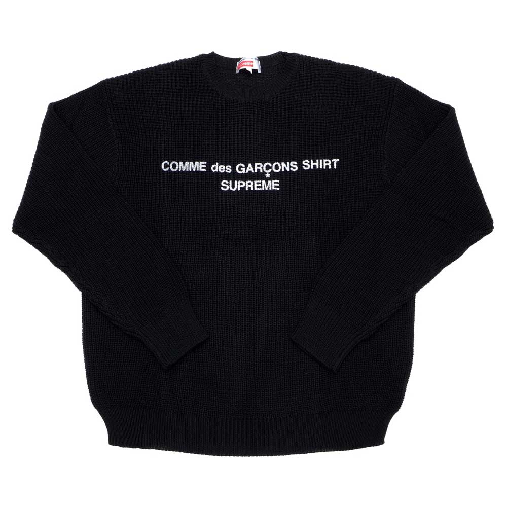 Supreme Comme des Garcons SHIRT Sweater Black - Kick Game