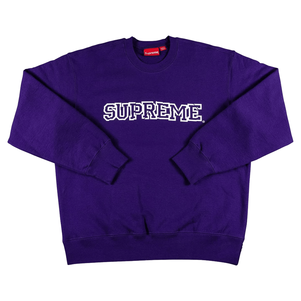 Supreme Shattered Logo Crewneck 'Purple' - Kick Game