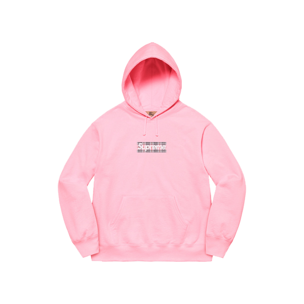 Supreme x Burberry Box Logo Hooded Sweatshirt 'Light Pink' - Kick Game