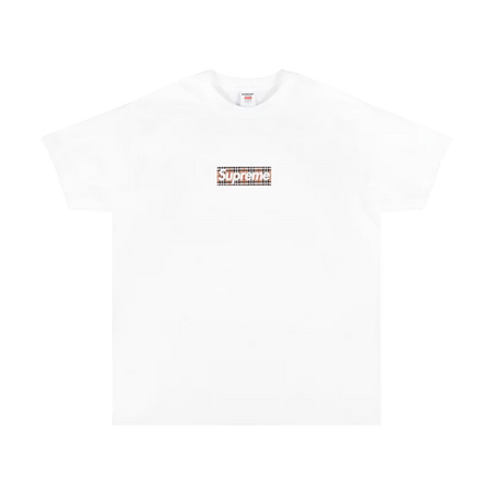 Supreme x Burberry Box Logo Tee 'White' – Kick Game