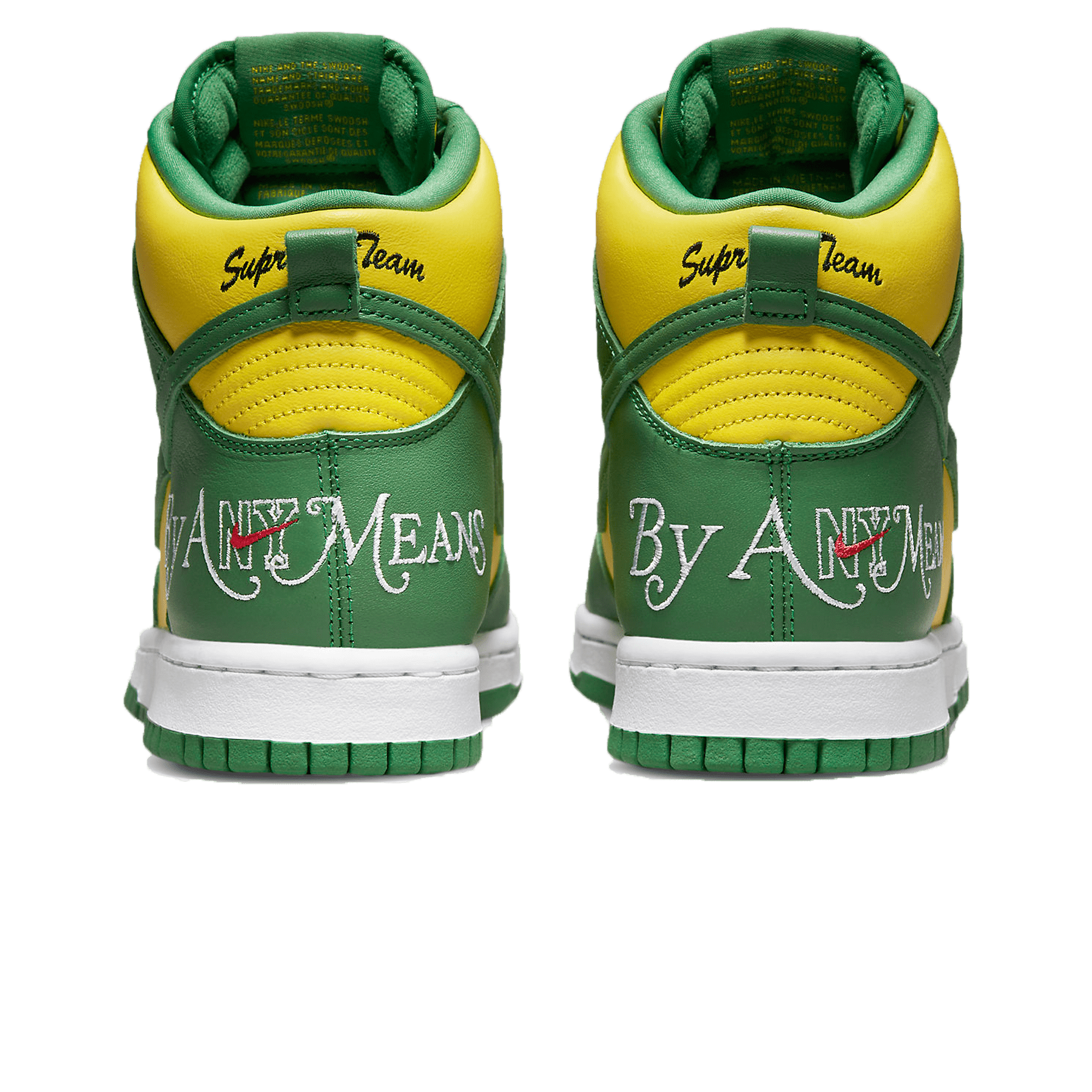 Supreme x Nike Dunk High SB 'By Any Means - Brazil' - Kick Game