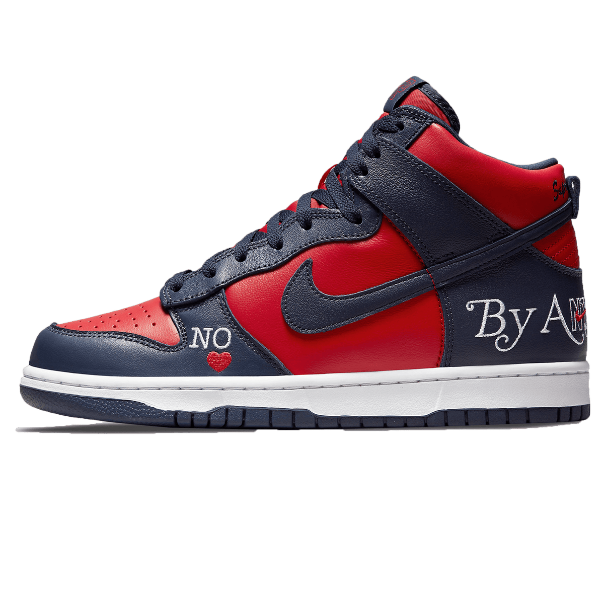 Supreme x Nike hoodies Dunk High SB By Any Means   Red Navy
