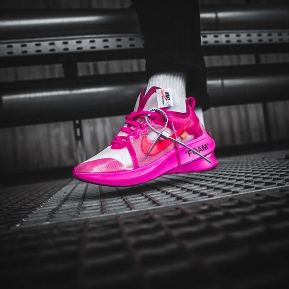 Nike zoom fly off white pink Clearance
