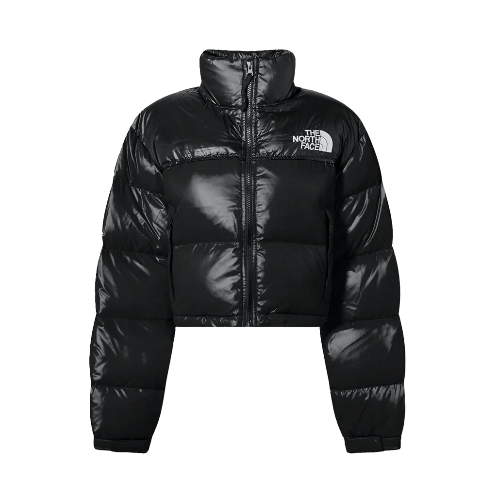 Women's black nuptse jacket cheap