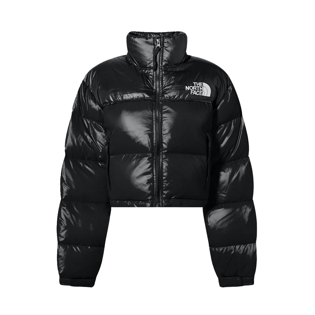 The North Face Womens Nuptse 700 Fill Short Jacket TNF 'Black' - Kick Game