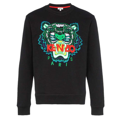 Kenzo Tiger Applique Sweatshirt Black - Kick Game