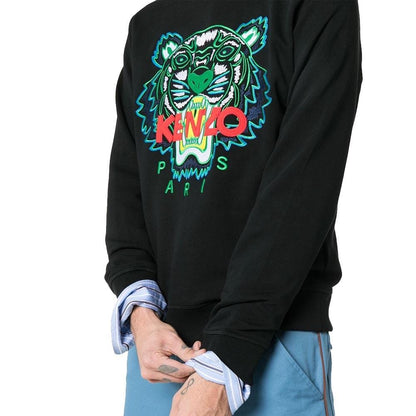 Kenzo Tiger Applique Sweatshirt Black - Kick Game