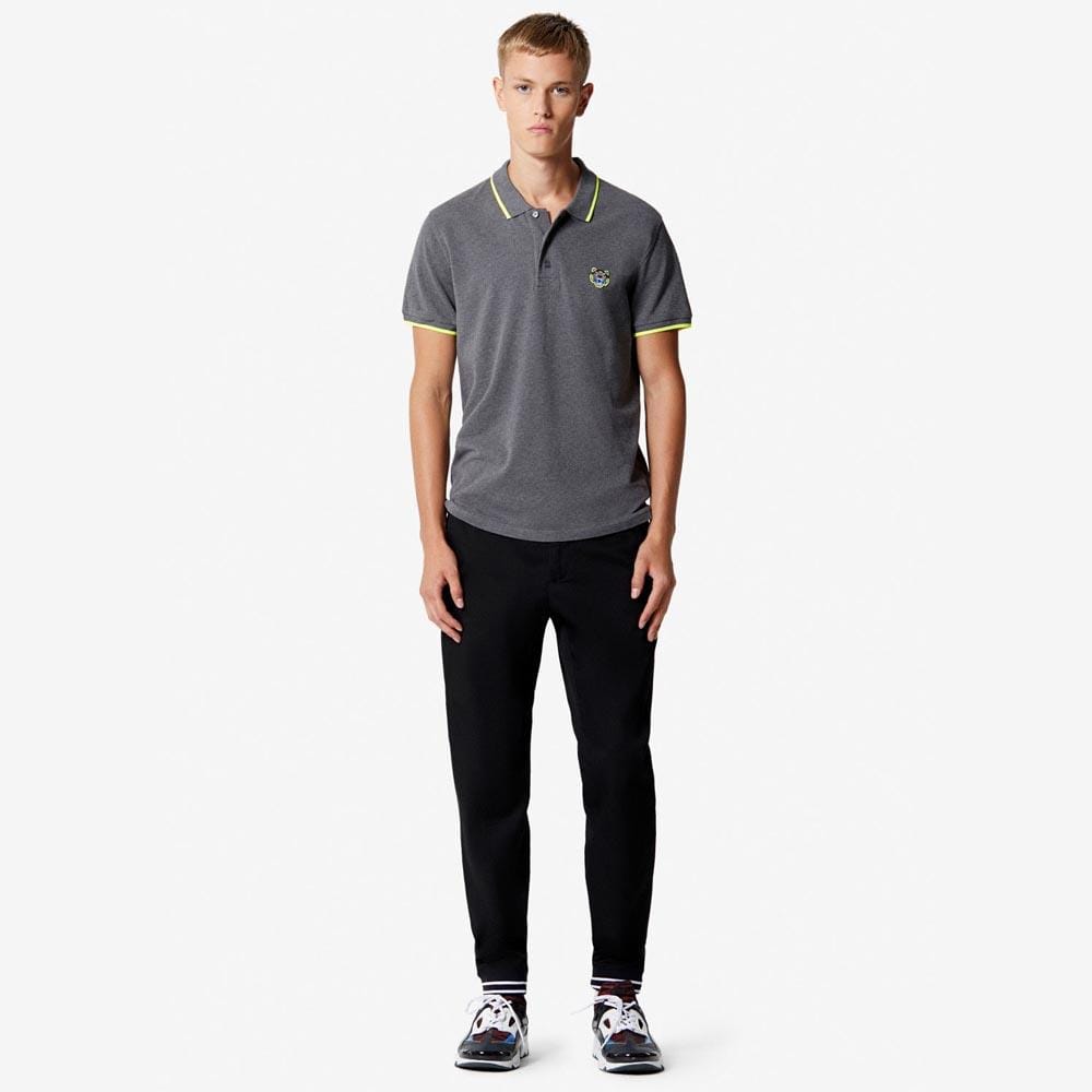 Kenzo Slim Fit Tiger Polo Shirt "Dark Grey" - Kick Game