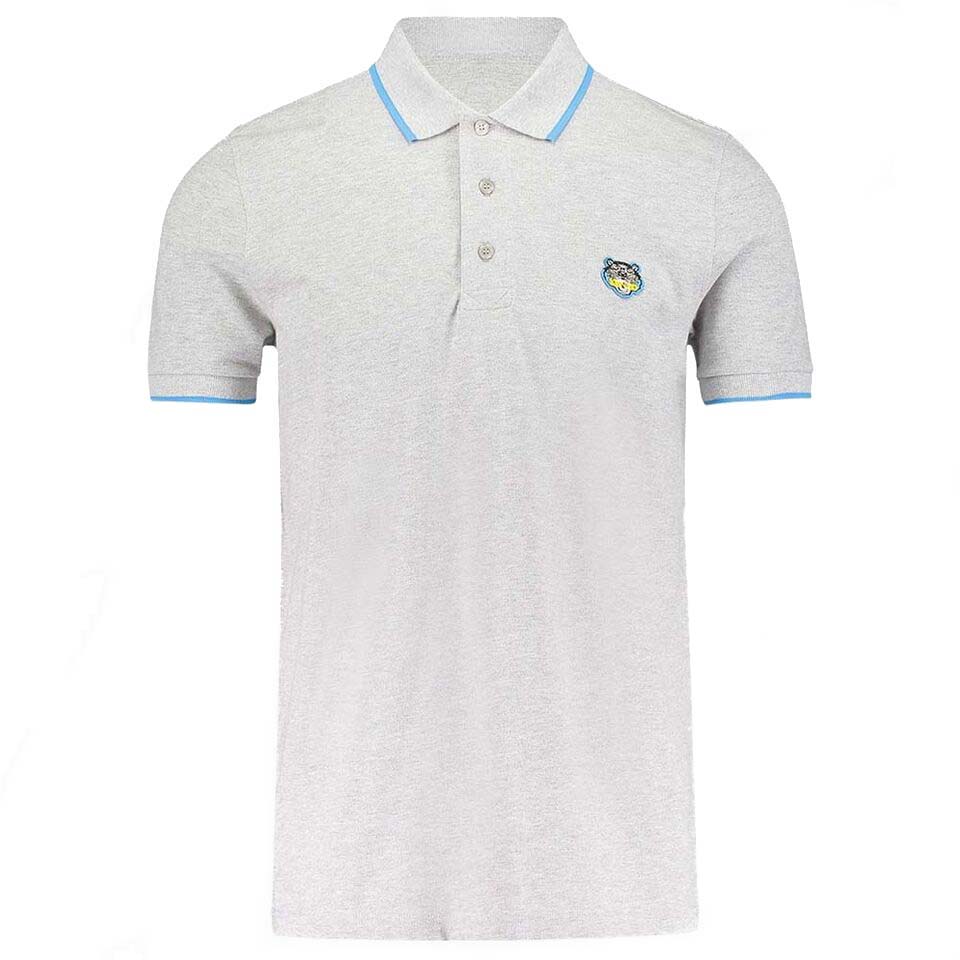 Kenzo Slim Fit Tiger Polo Shirt "Light Grey" - Kick Game