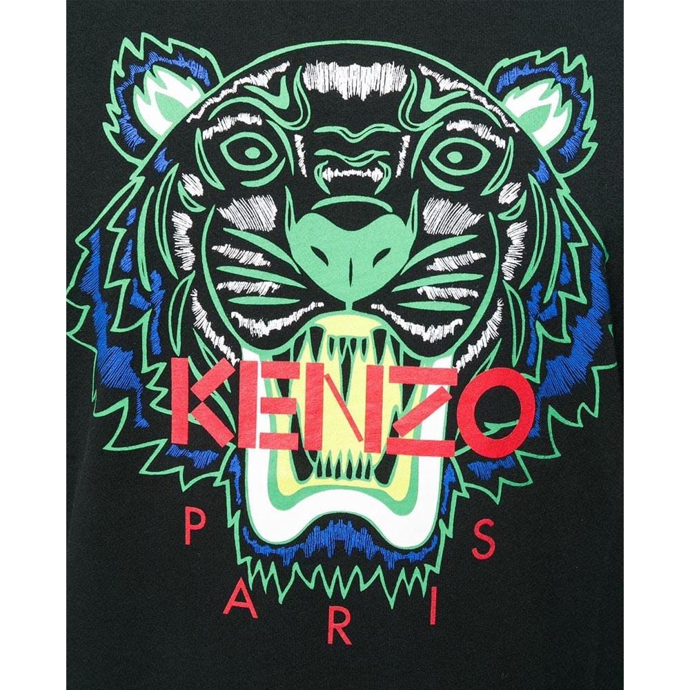 Kenzo Tiger Print T-Shirt Black - Kick Game