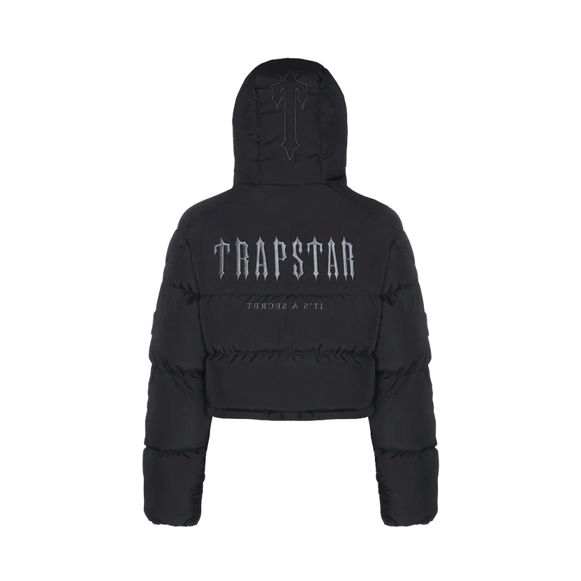 Trapstar Women's Decoded 2.0 Hooded Puffer Black — Kick Game