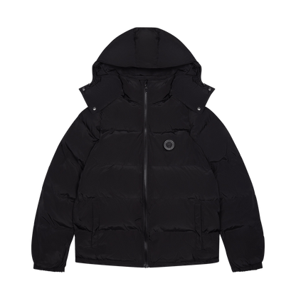 Trapstar Irongate Detachable Hooded Puffer Jacket - Blackout Edition - Kick Game