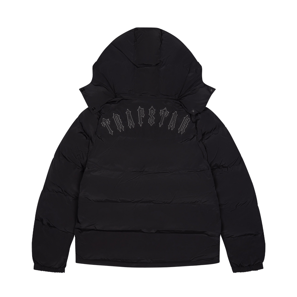 Trapstar Irongate Detachable Hooded Puffer Jacket Blackout Edition Kick Game