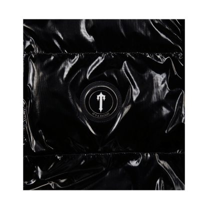 Trapstar Irongate Detachable Hooded Puffer Jacket - Shiny Black - Kick Game