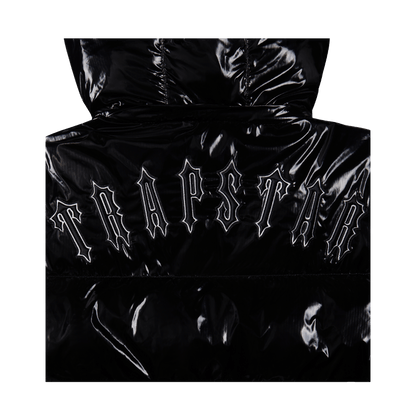Trapstar Irongate Detachable Hooded Puffer Jacket - Shiny Black - Kick Game