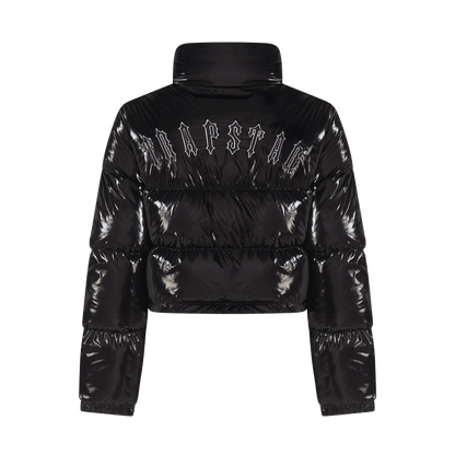 Trapstar Women's Irongate Puffer Jacket - Shiny Black - Kick Game