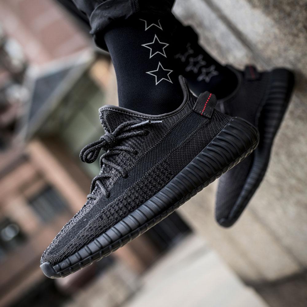 adidas Yeezy Boost 350 V2 Static Black Non-Reflective - Kick Game