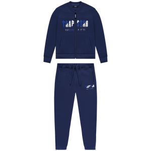 Trapstar Chenille Decoded Zip Tracksuit-Navy/Dazzling Blue/Black