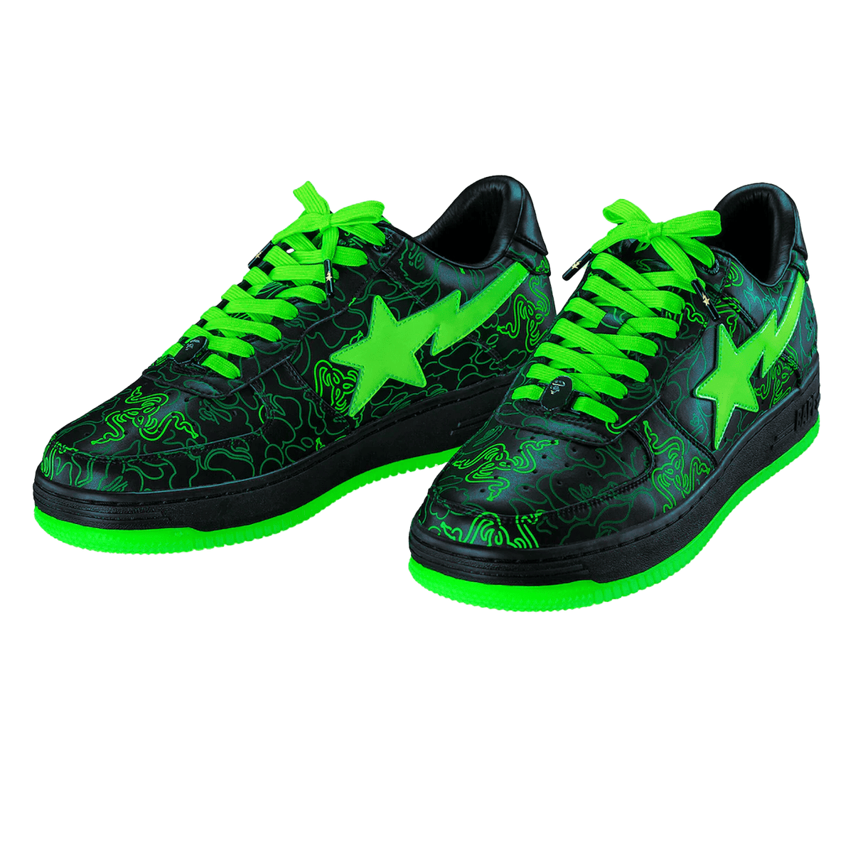 Razer x Bapesta Low M2 'Neon Camo' - Kick Game