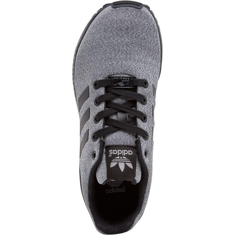 adidas Originals Boys ZX Flux Trainers Black-Black-Grey - Kick Game