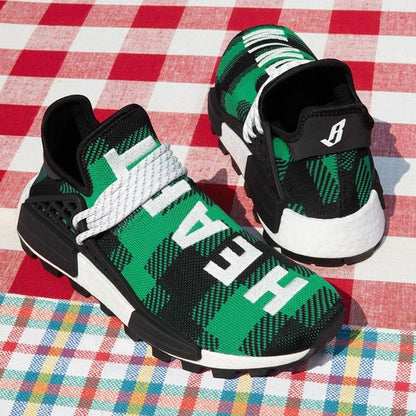 Pharrell x Billionaire Boys Club x NMD Human Race Trail 'Green Plaid' - Kick Game