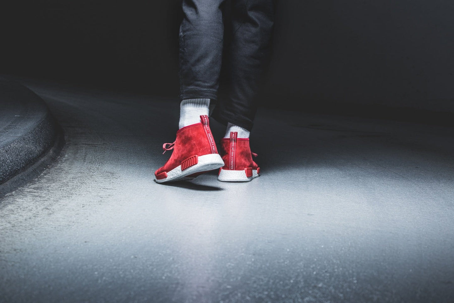 ADIDAS ORIGINALS NMD C1 CHUKKA BOOST (RED - WHITE) - Kick Game