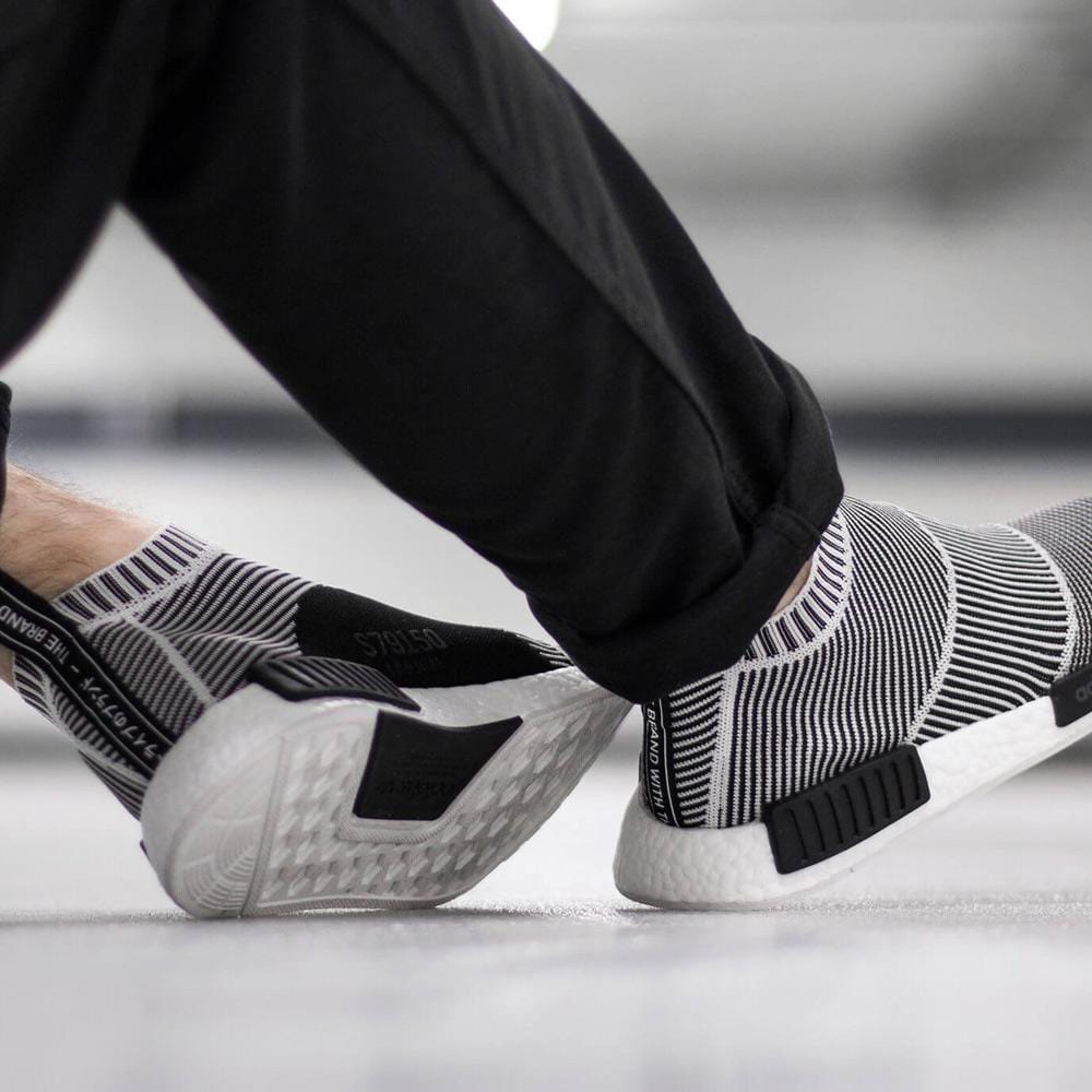 Ejendommelige Norm på vegne af ADIDAS NMD CITY SOCK PRIMEKNIT Core Black & Vintage White — Kick Game