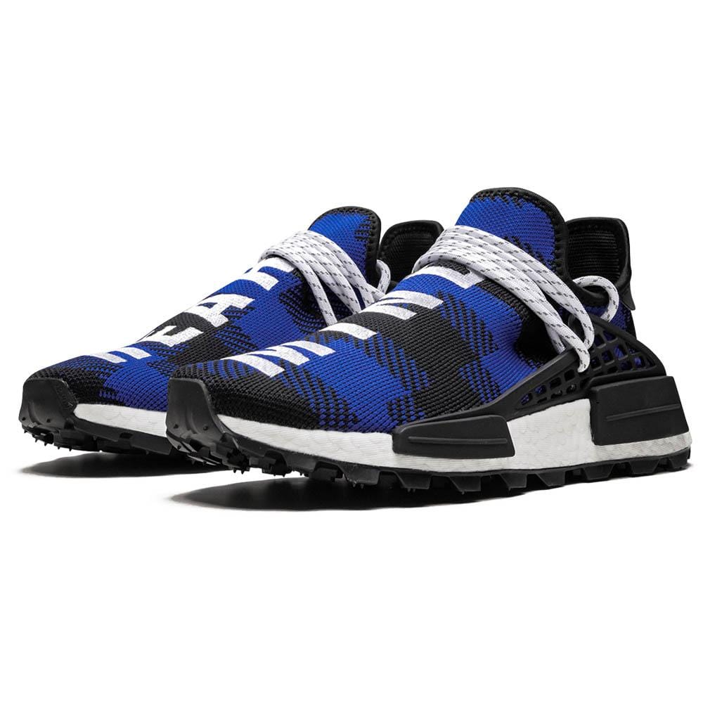 Pharrell x Billionaire Boys Club x NMD Human Race Trail Blue Plaid Kick Game