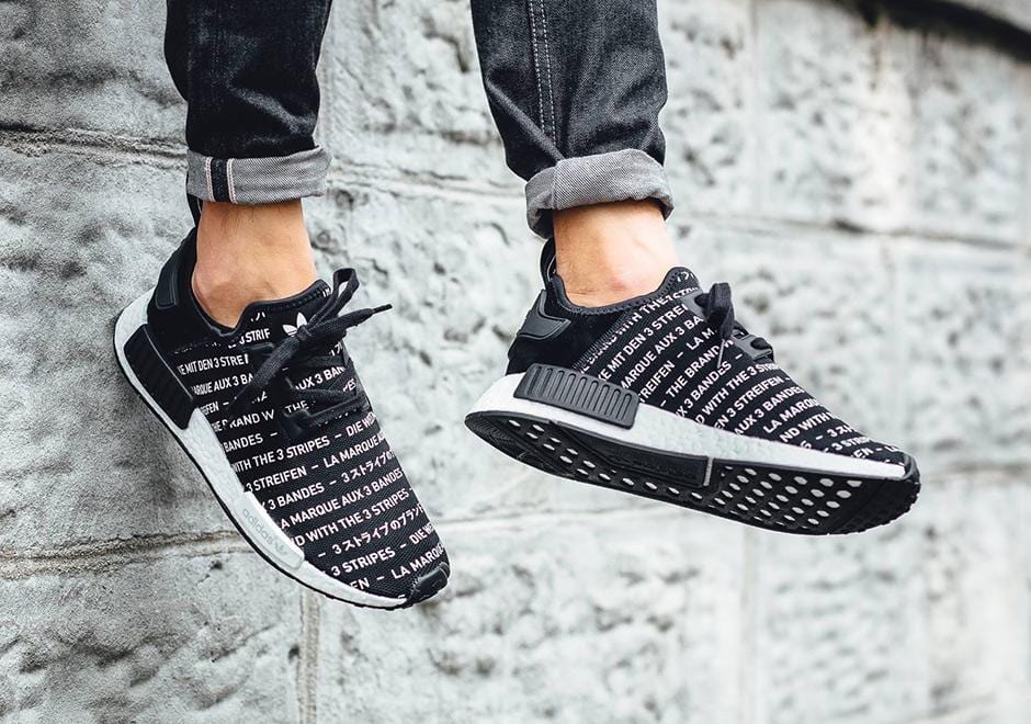 Adidas NMD_R1 Black 'Blackout-Whiteout - Kick Game