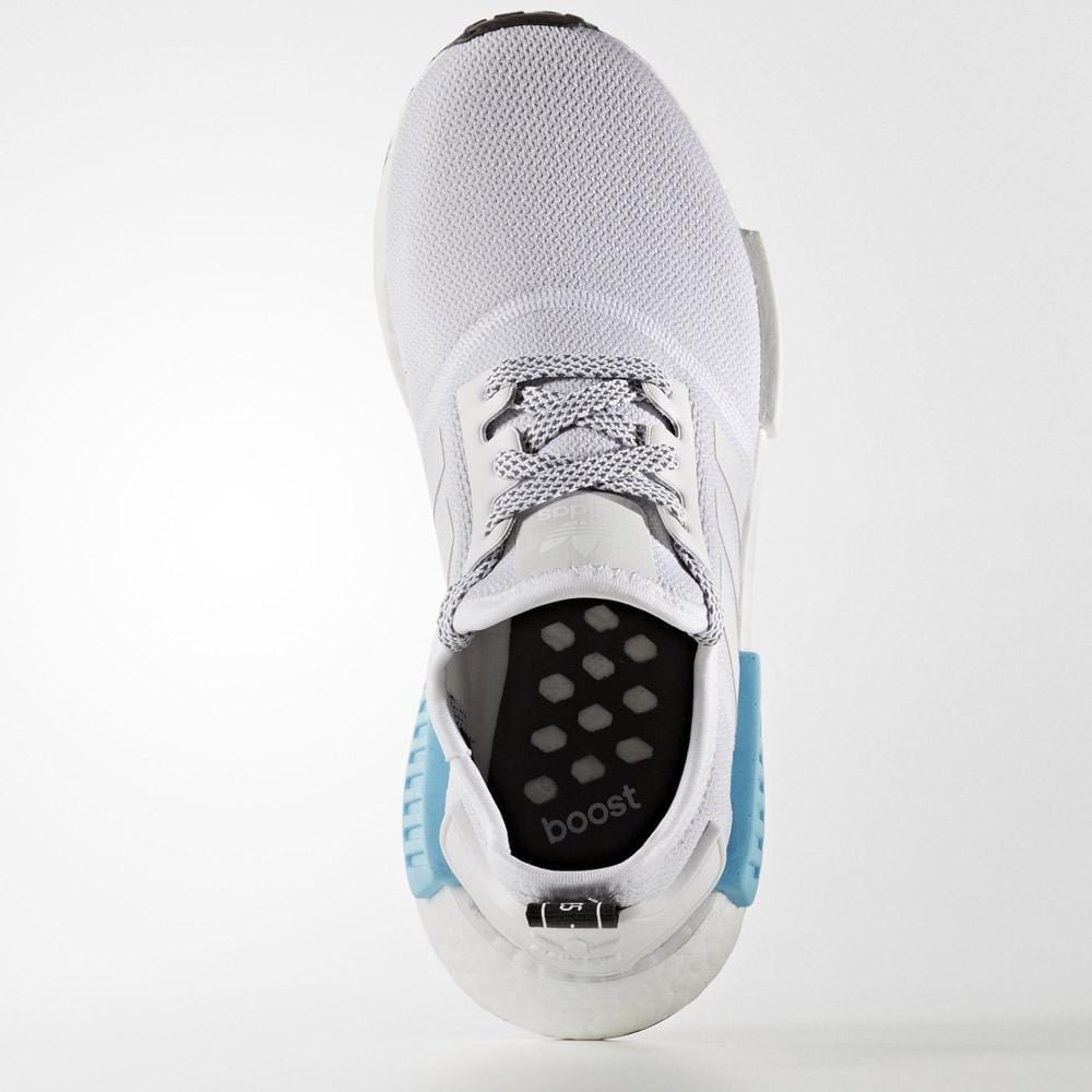 Adidas NMD_R1 Kids White-Bright Cyan - Kick Game
