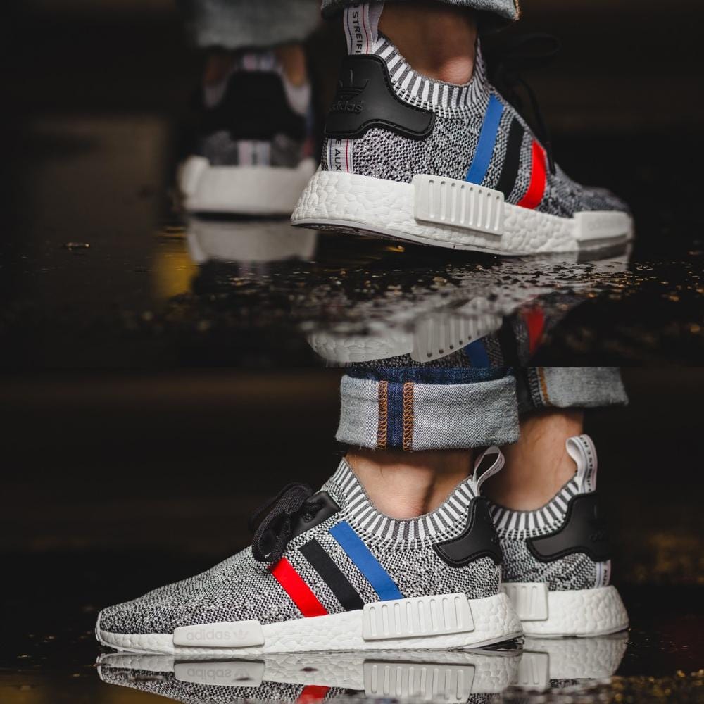 Adidas NMD_R1 Primeknit Tricolor White - Kick Game