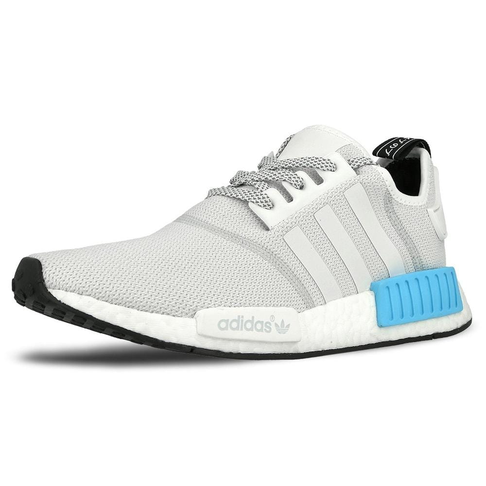 Adidas NMD R1 Reflective White Bright Cyan Kick Game