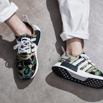 Bape x Adidas NMD_R1 Green Camo - Kick Game