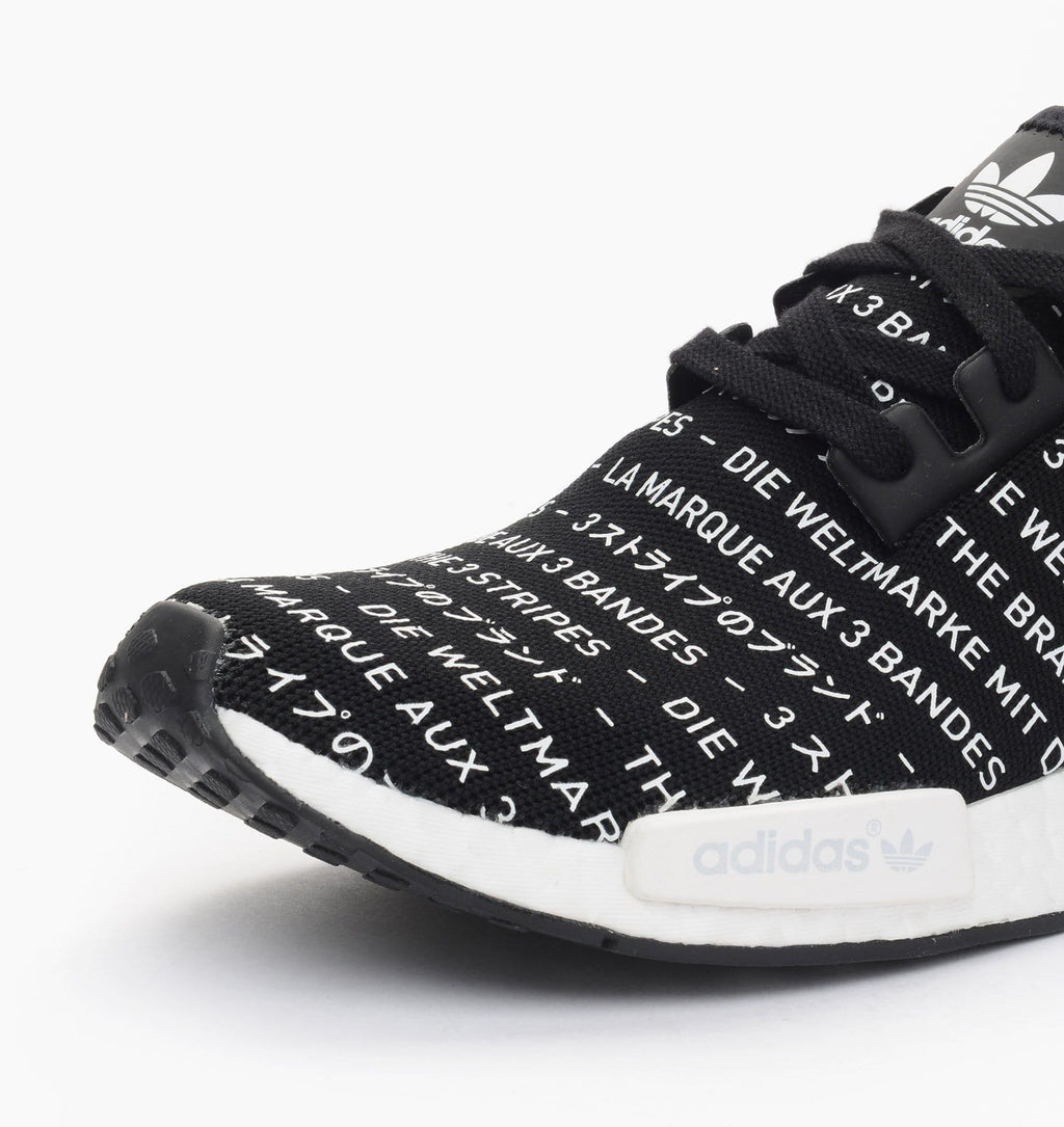 Adidas NMD_R1 Black 'Blackout-Whiteout - Kick Game