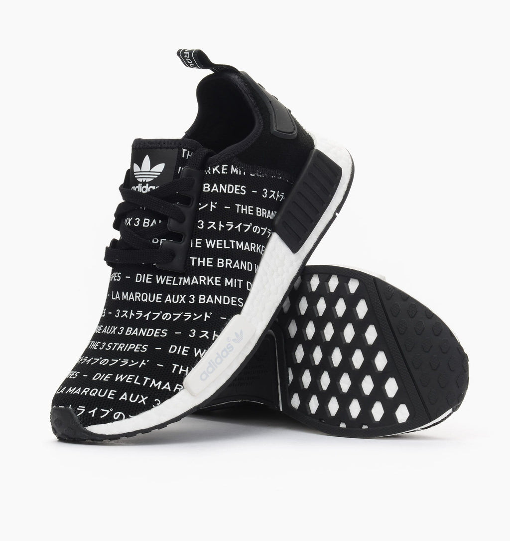 Adidas NMD_R1 Black 'Blackout-Whiteout - Kick Game