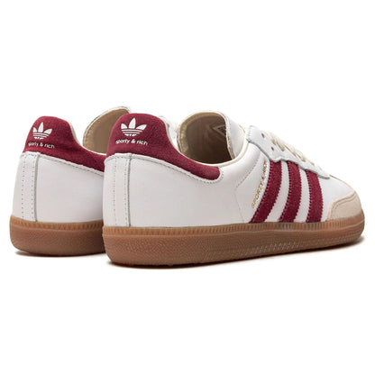 adidas Samba OG x  Sporty & Rich 'White Core Burgundy' - Kick Game