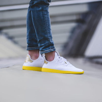 Pharrell Williams x adidas Originals Tennis HU White-Yellow - Kick Game