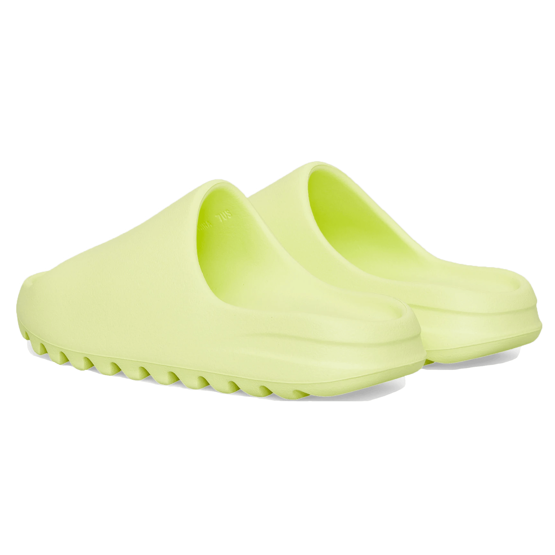 adidas yeezy slides glow green