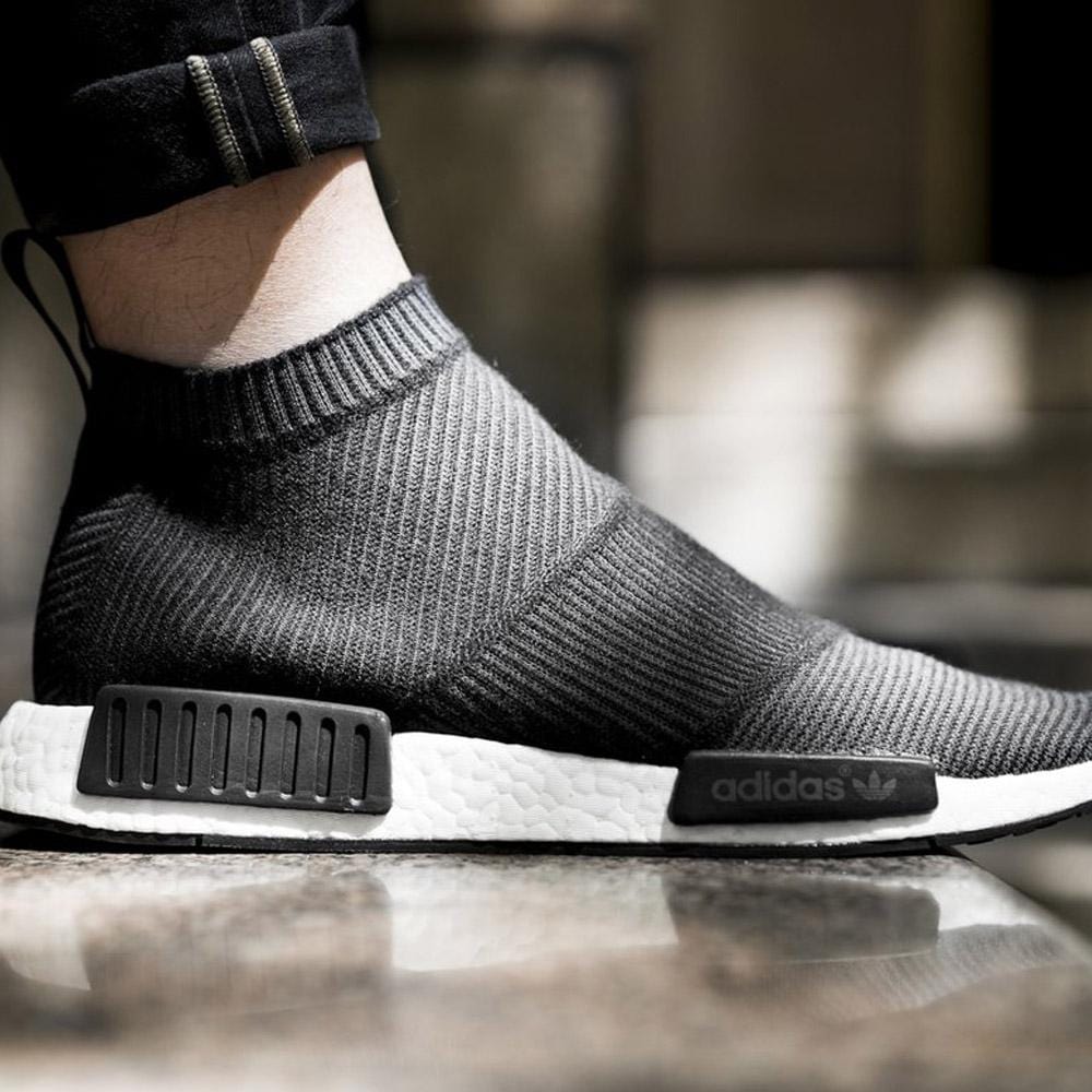 Adidas NMD CS1 Primeknit Core Black White Kick Game