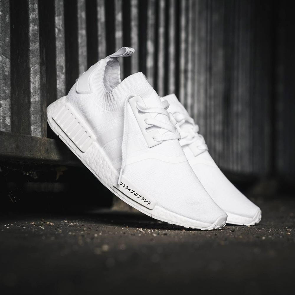 adidas NMD R1 Primeknit Footwear White Japan Pack Kick Game