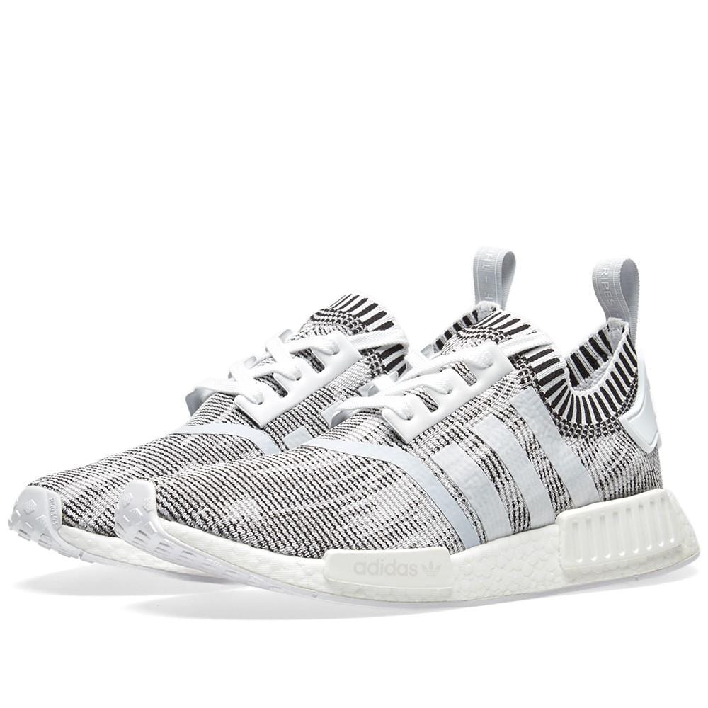 adidas NMD_R1 Primeknit Glitch Camo White-Black - Kick Game