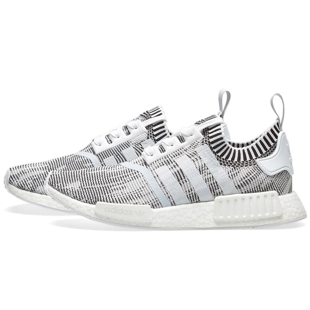 adidas NMD_R1 Primeknit Glitch Camo White-Black - Kick Game