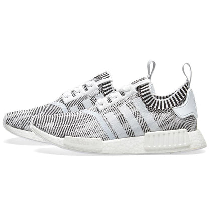 adidas NMD_R1 Primeknit Glitch Camo White-Black - Kick Game
