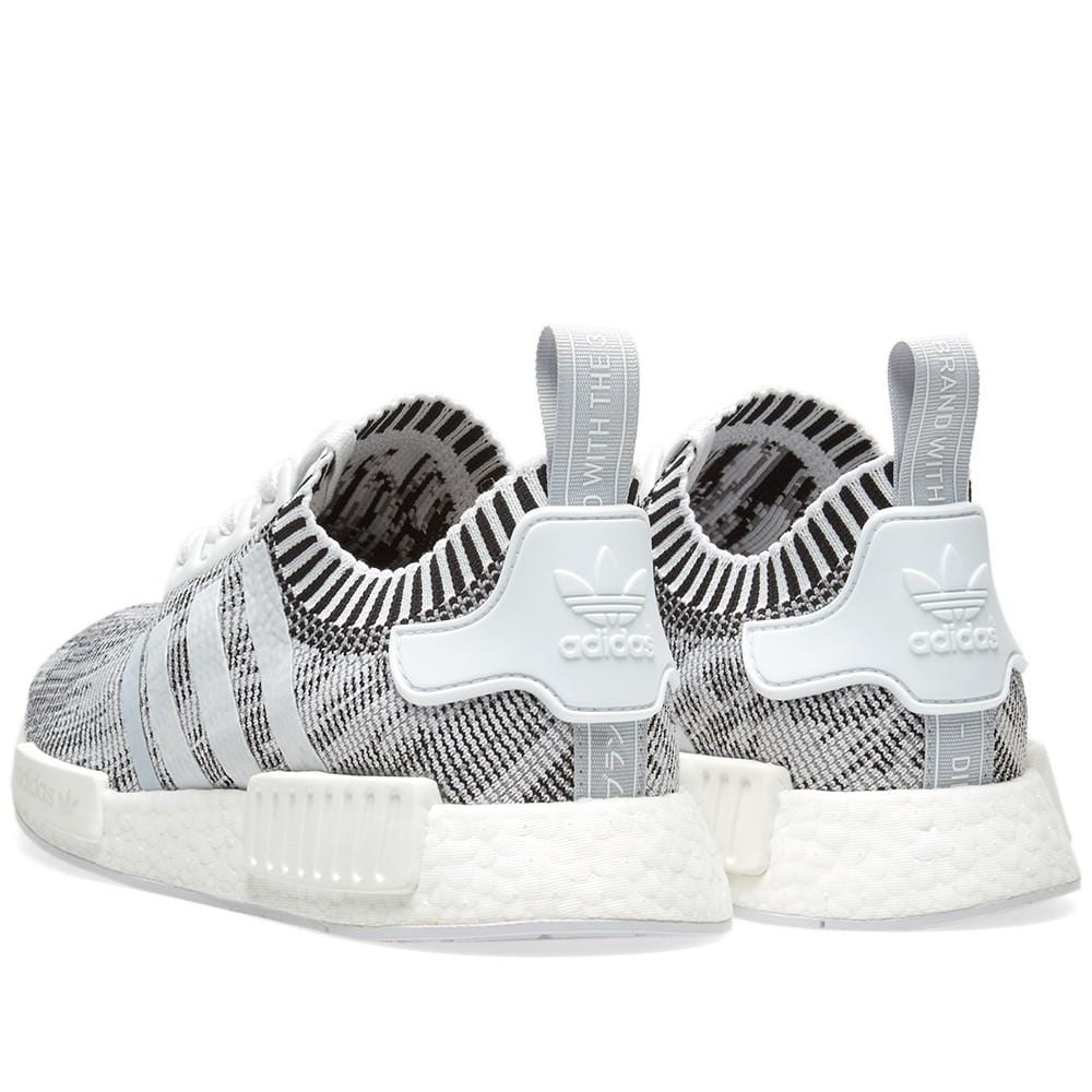 adidas NMD_R1 Primeknit Glitch Camo White-Black - JuzsportsShops