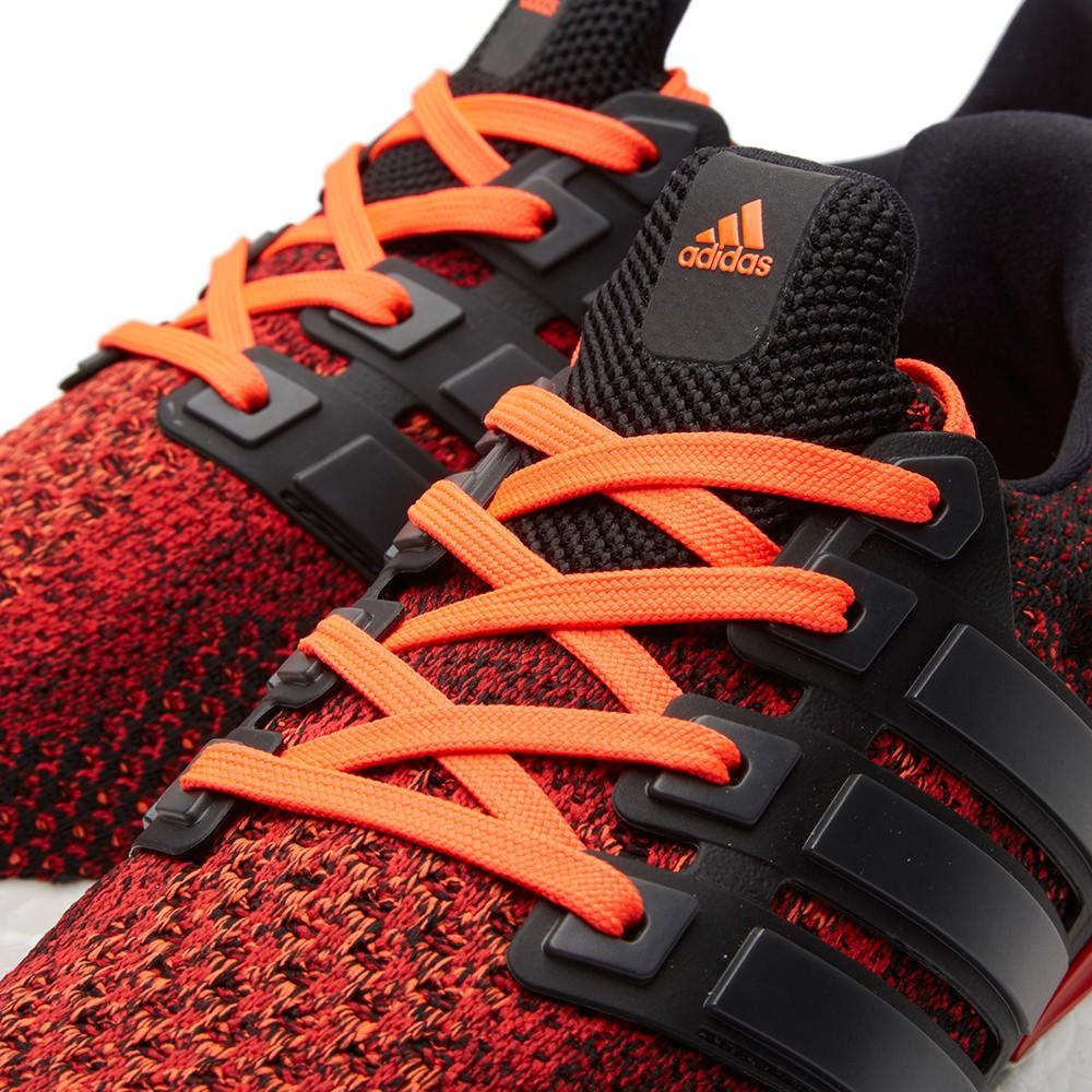ADIDAS ULTRA BOOST M Core Black & Solar Red - Kick Game