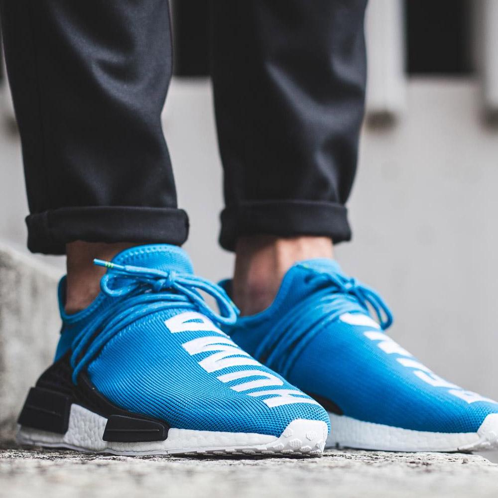 PHARRELL WILLIAMS X ADIDAS HU HUMAN RACE NMD - BLUE - Kick Game